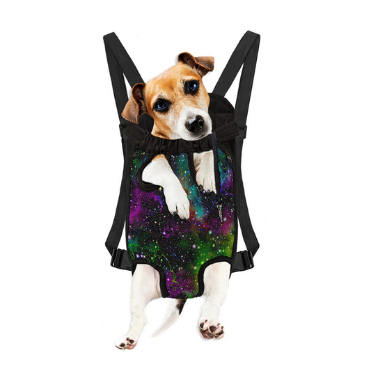 Abstract Dark Galaxy Space Print Pet Carrier Backpack