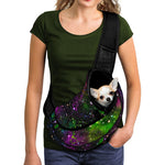 Abstract Dark Galaxy Space Print Pet Sling Carrier