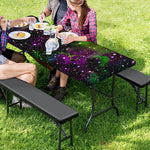 Abstract Dark Galaxy Space Print Picnic Table Cover