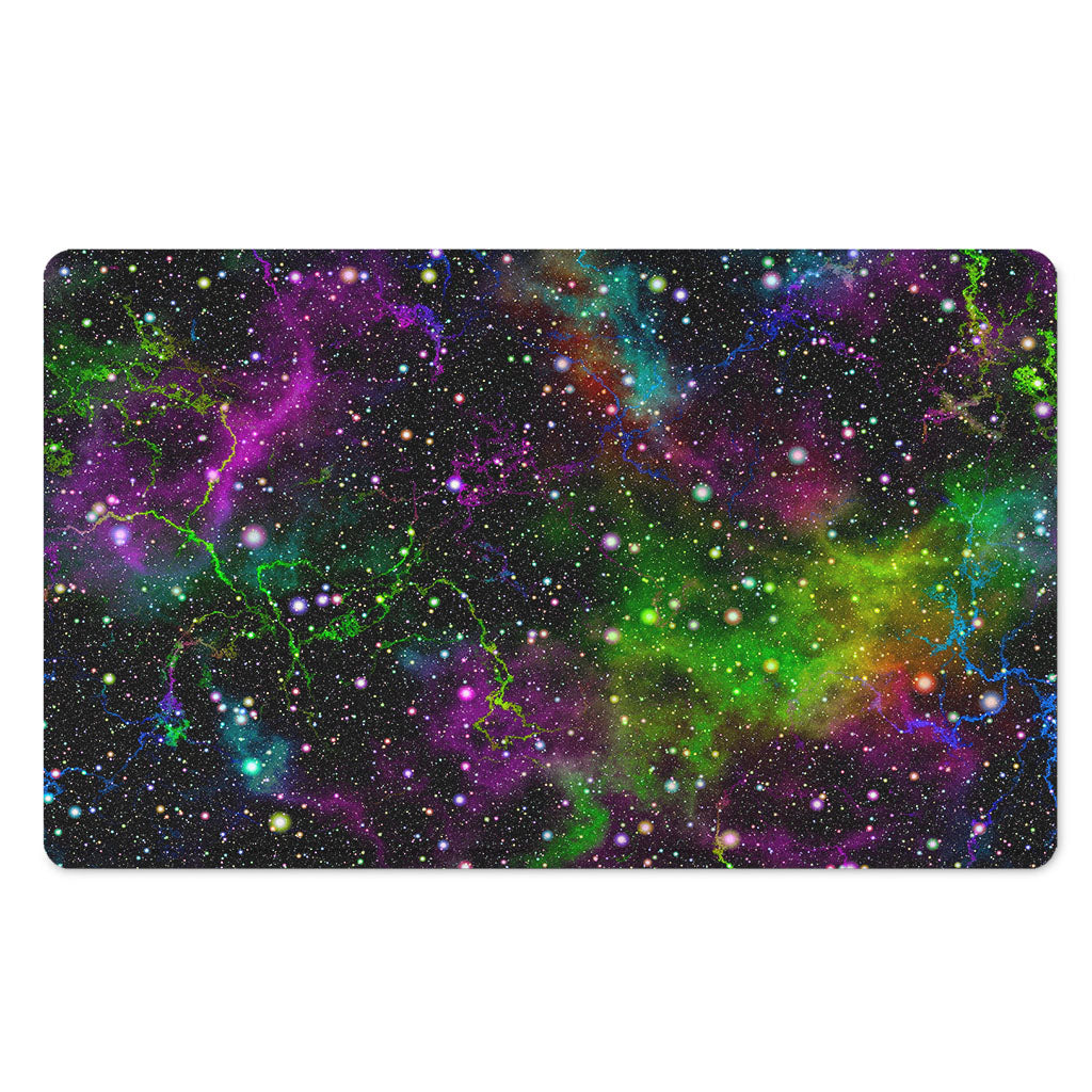 Abstract Dark Galaxy Space Print Polyester Doormat