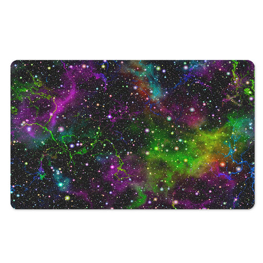 Abstract Dark Galaxy Space Print Polyester Doormat