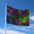 Abstract Dark Galaxy Space Print Polyester Flag
