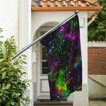 Abstract Dark Galaxy Space Print Polyester Flag