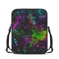 Abstract Dark Galaxy Space Print Rectangular Crossbody Bag