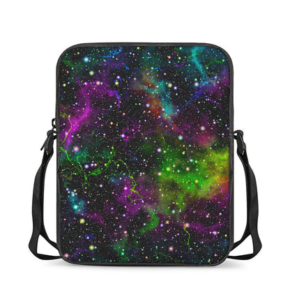 Abstract Dark Galaxy Space Print Rectangular Crossbody Bag