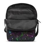 Abstract Dark Galaxy Space Print Rectangular Crossbody Bag