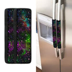 Abstract Dark Galaxy Space Print Refrigerator Handle Covers