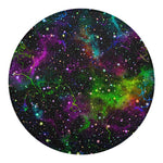 Abstract Dark Galaxy Space Print Round Blanket