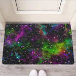 Abstract Dark Galaxy Space Print Rubber Doormat
