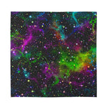 Abstract Dark Galaxy Space Print Silk Bandana