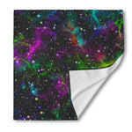 Abstract Dark Galaxy Space Print Silk Bandana