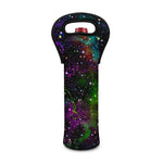 Abstract Dark Galaxy Space Print Single Neoprene Wine Tote