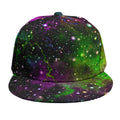 Abstract Dark Galaxy Space Print Snapback Cap