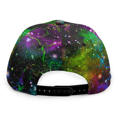 Abstract Dark Galaxy Space Print Snapback Cap
