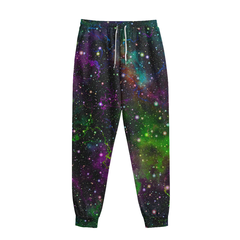 Abstract Dark Galaxy Space Print Sweatpants