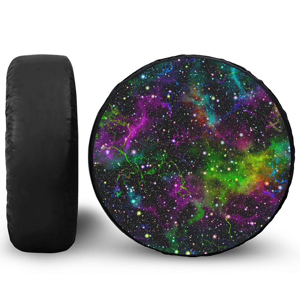 Abstract Dark Galaxy Space Print Tire Cover