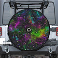 Abstract Dark Galaxy Space Print Tire Cover With Camera Hole