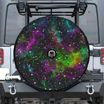 Abstract Dark Galaxy Space Print Tire Cover With Camera Hole