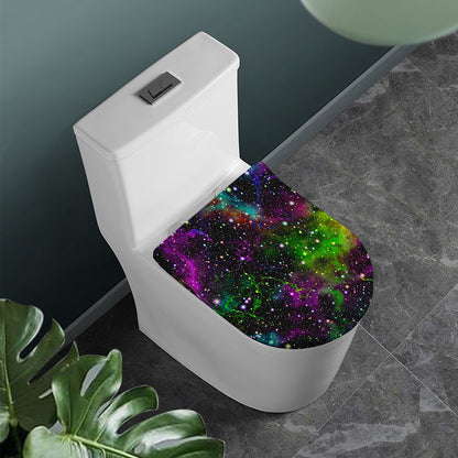 Abstract Dark Galaxy Space Print Toilet Lid Cover