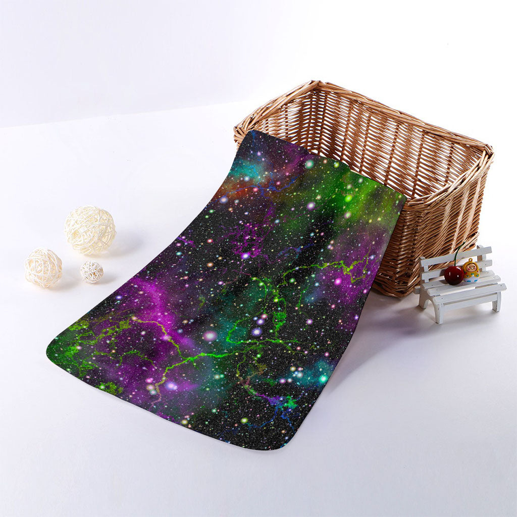 Abstract Dark Galaxy Space Print Towel