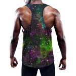 Abstract Dark Galaxy Space Print Training Tank Top