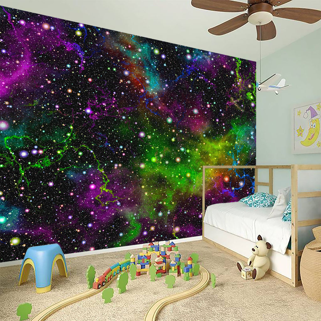 Abstract Dark Galaxy Space Print Wall Sticker
