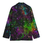 Abstract Dark Galaxy Space Print Women's Blazer