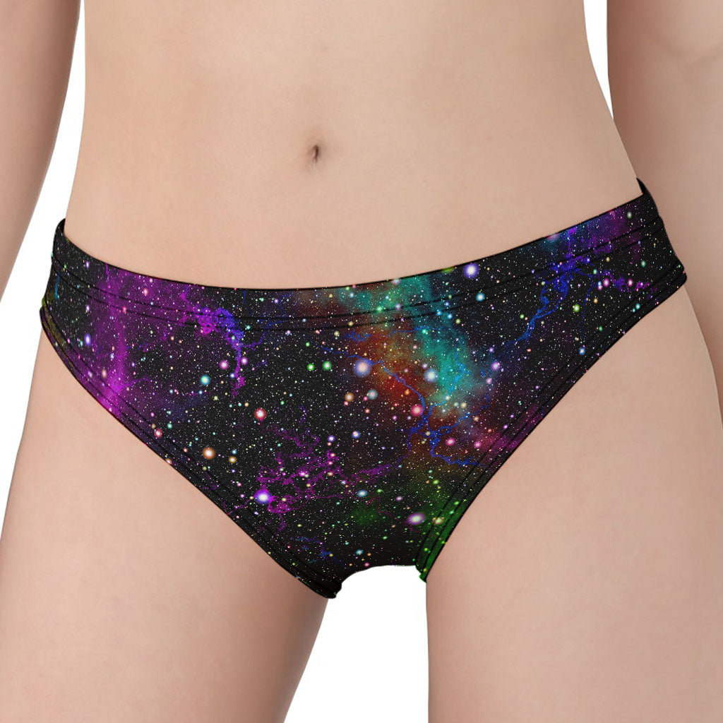 Abstract Dark Galaxy Space Print Women's Panties