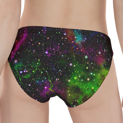 Abstract Dark Galaxy Space Print Women's Panties