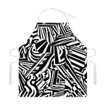 Abstract Dazzle Pattern Print Adjustable Apron
