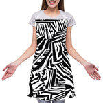 Abstract Dazzle Pattern Print Adjustable Apron