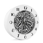 Abstract Dazzle Pattern Print Alarm Clock