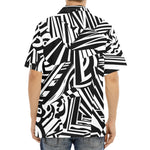 Abstract Dazzle Pattern Print Aloha Shirt