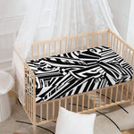 Abstract Dazzle Pattern Print Baby Crib Sheet