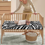 Abstract Dazzle Pattern Print Baby Crib Sheet