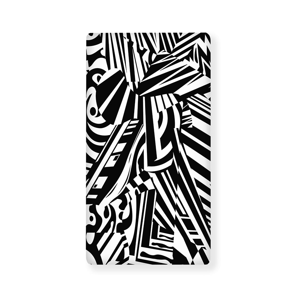 Abstract Dazzle Pattern Print Baby Crib Sheet