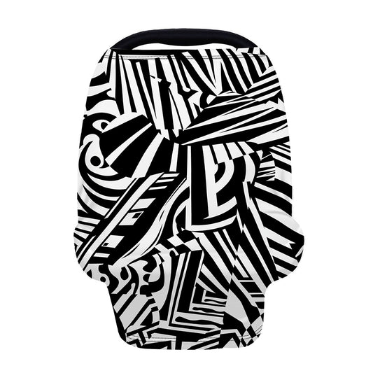 Abstract Dazzle Pattern Print Baby Seat Cover
