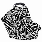 Abstract Dazzle Pattern Print Baby Seat Cover