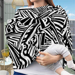 Abstract Dazzle Pattern Print Baby Seat Cover