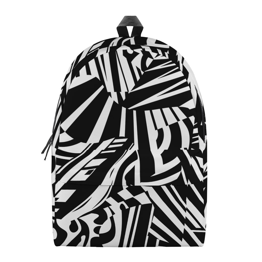 Abstract Dazzle Pattern Print Backpack