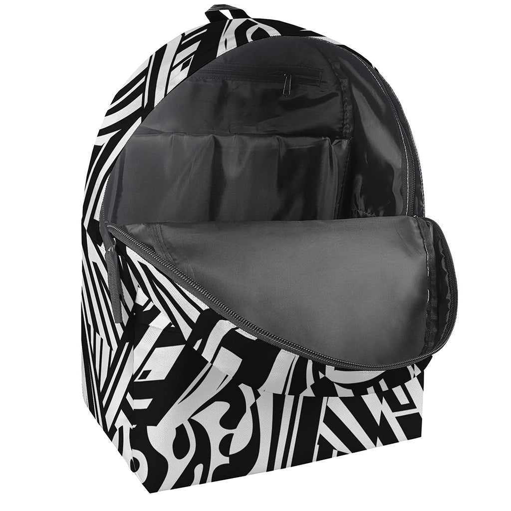 Abstract Dazzle Pattern Print Backpack