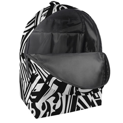 Abstract Dazzle Pattern Print Backpack