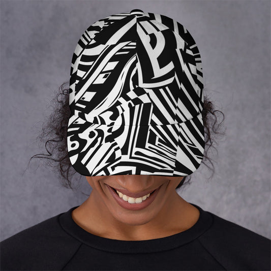 Abstract Dazzle Pattern Print Baseball Cap