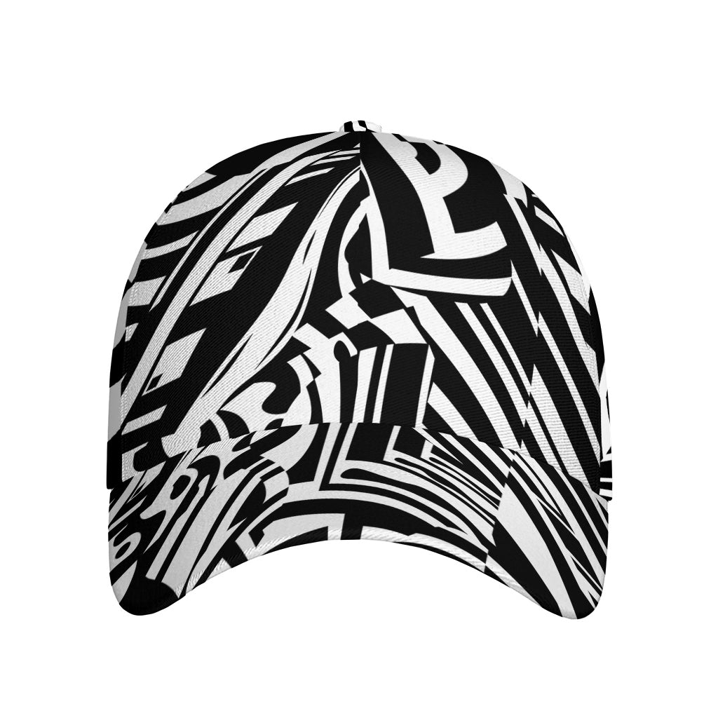 Abstract Dazzle Pattern Print Baseball Cap