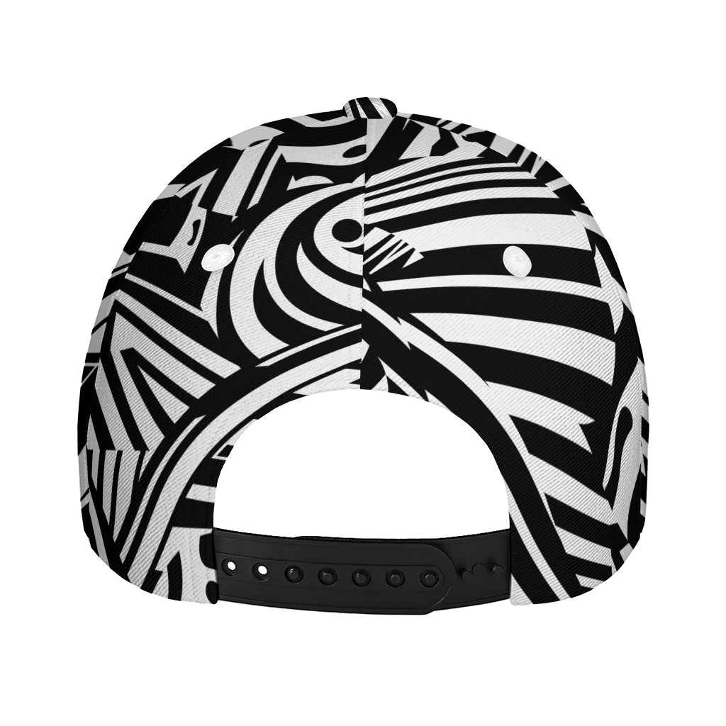 Abstract Dazzle Pattern Print Baseball Cap