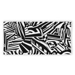 Abstract Dazzle Pattern Print Beach Towel