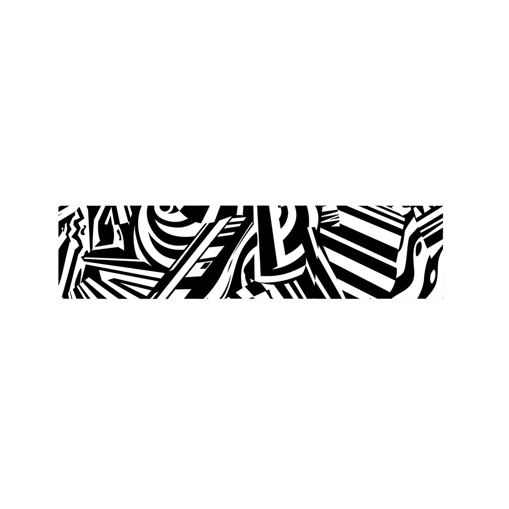 Abstract Dazzle Pattern Print Bed Runner