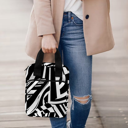Abstract Dazzle Pattern Print Bible Tote Bag
