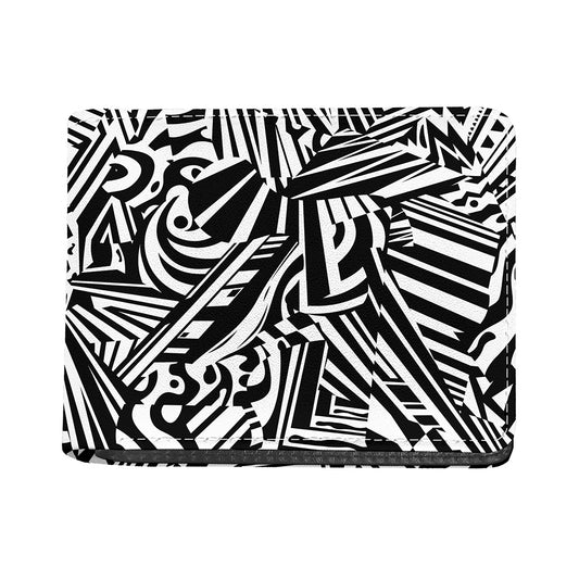 Abstract Dazzle Pattern Print Bifold Wallet