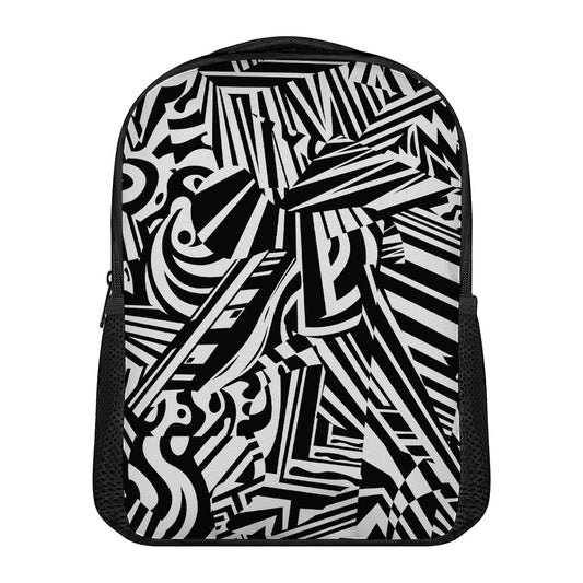 Abstract Dazzle Pattern Print Casual Backpack
